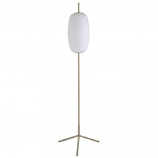 Лампа напольная silk, 150 см, белое опаловое стекло/античная латунь